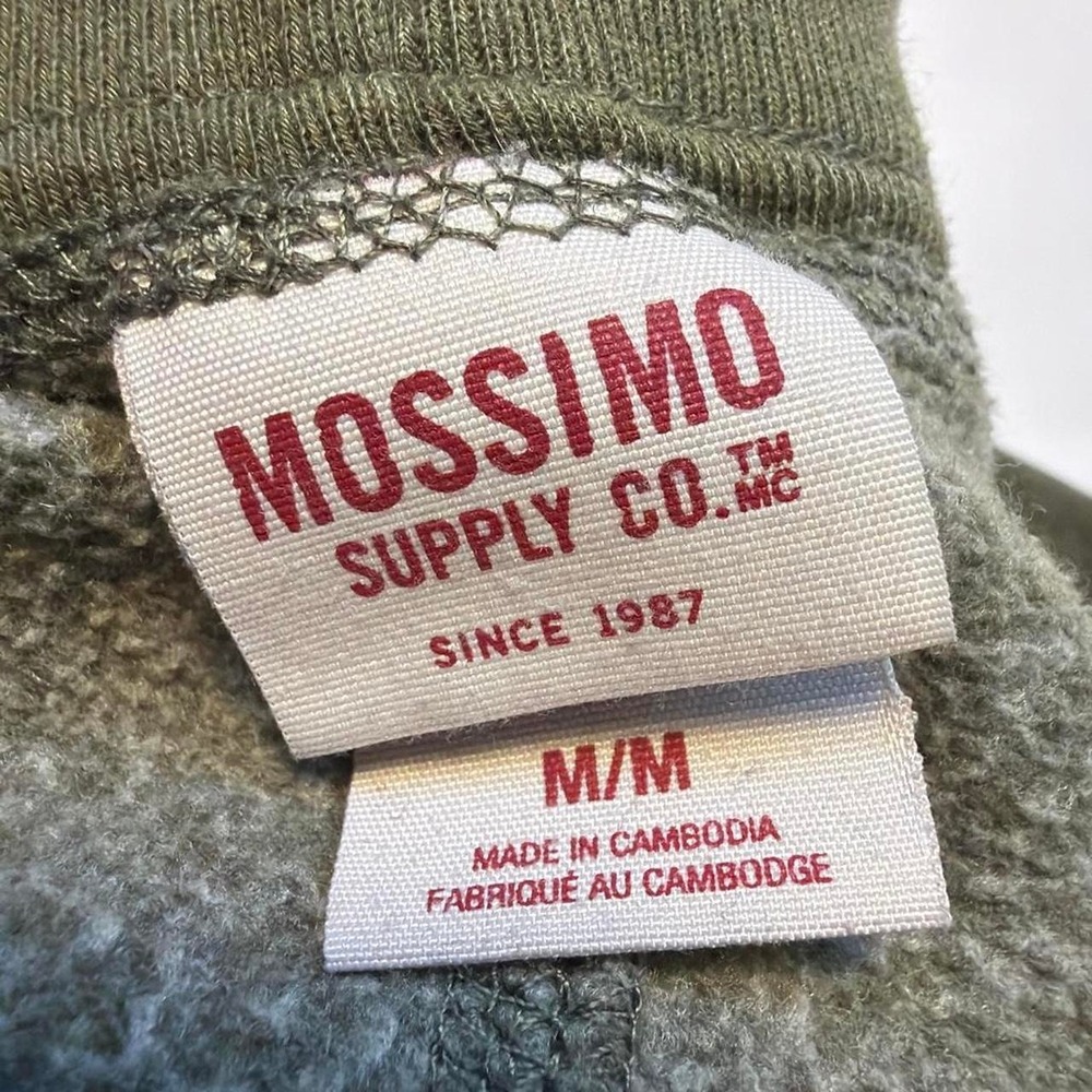 Mossimo Olive Green Lowrise Sweatpants Embroidered Boho Floral Y2K Track Pants M - Picture 5 of 8